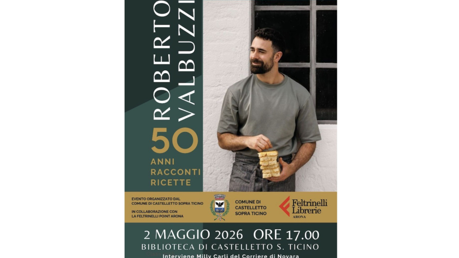 Castelletto Ticino, incontro in biblioteca con lo chef Roberto Valbuzzi
